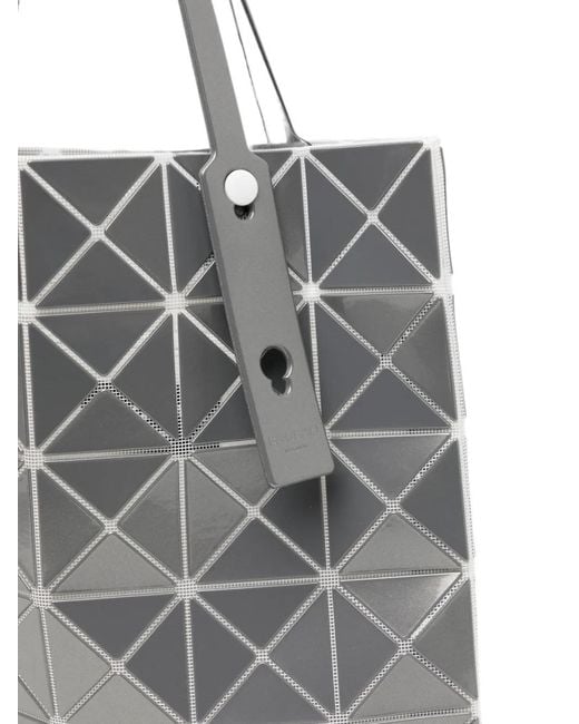 Issey Miyake Gray Sac Cabas Lucent À Design Métallisé