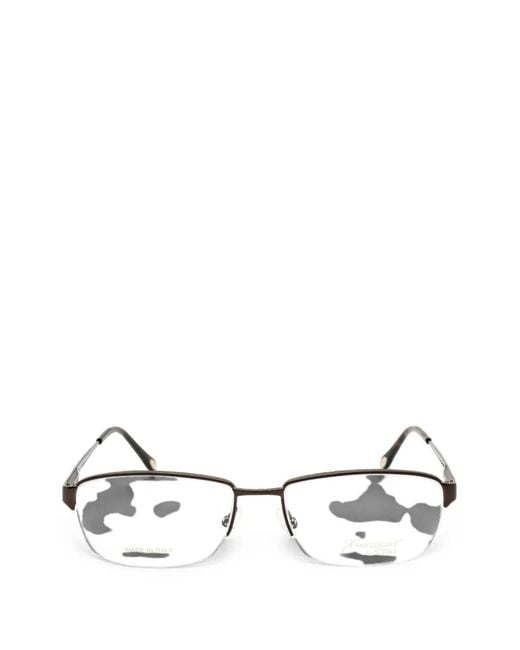 Emozioni White Rectangle-Frame Glasses