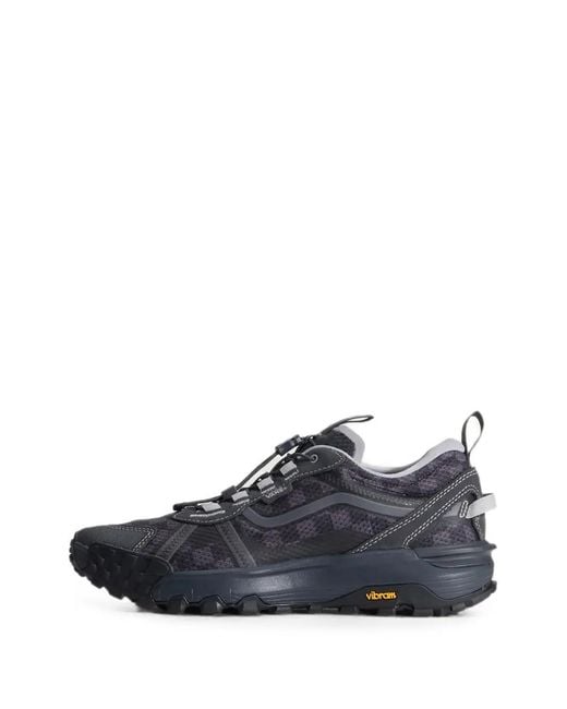Vans Blue Checkerboard-Pattern Vibram-Sole Sneakers