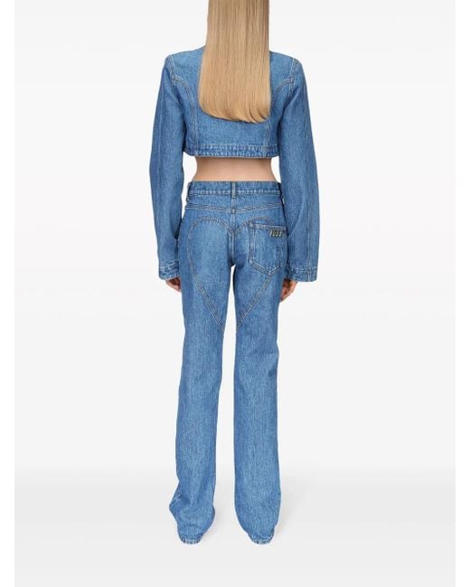 Area Blue Jumbo Crystal Jeans