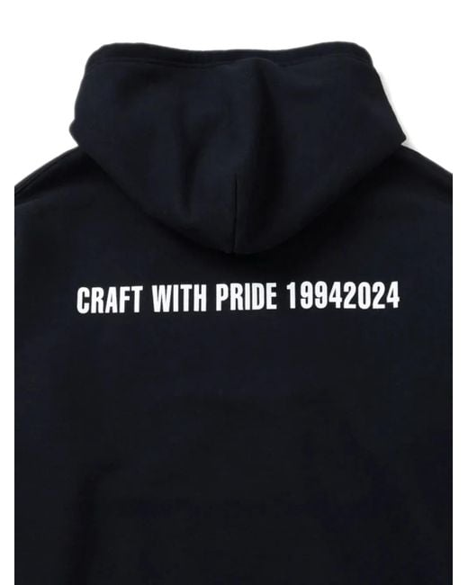 Neighborhood Black Embroidered-patch Hoodie for men
