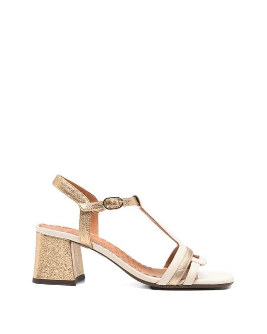 Chie Mihara Natural T-Bar Strap Sandals