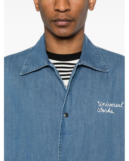 Universal Works Blue Head Coach Jacket for men