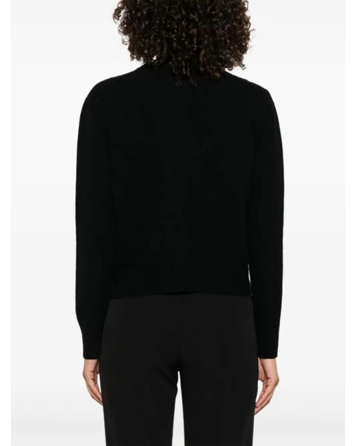 ERMANNO FIRENZE Black Button-Up Cardigan