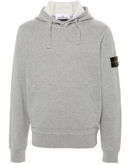 メンズ Stone Island コンパスモチーフ パーカー Gray