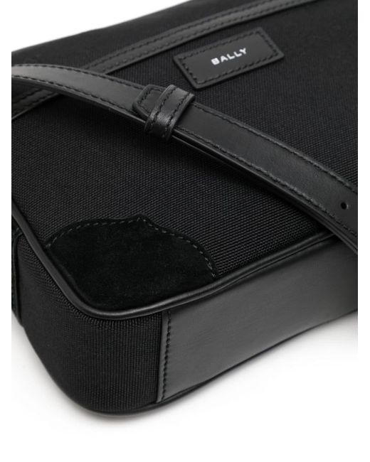 Bally Logoappliqué Canvas Messenger Bag in Black for Men Lyst