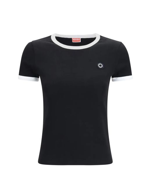 KENZO Black Boke Flower 2.0 Embroidered Cotton T-Shirt