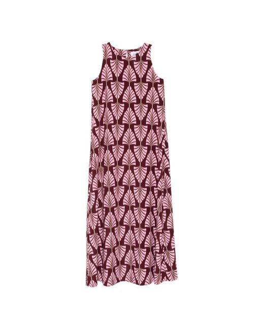 Niu White Patterned Sleeveless Maxi Dress