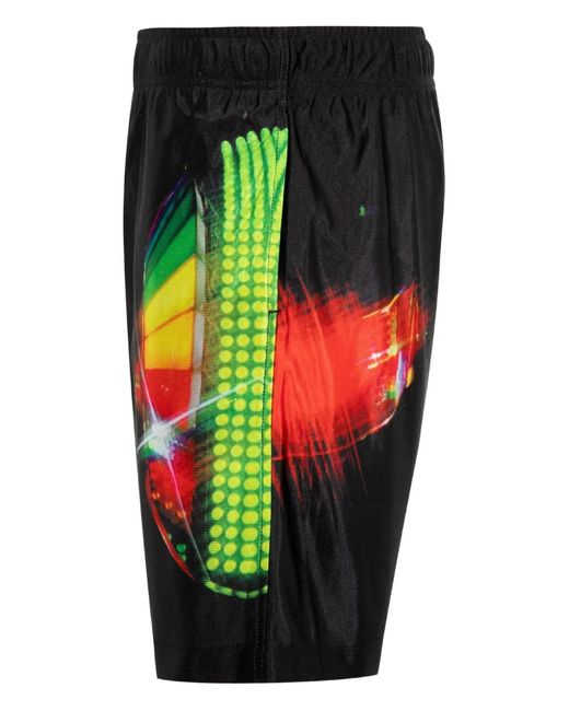 Pleasures Black X Daft Punk Graphic Track Shorts for men