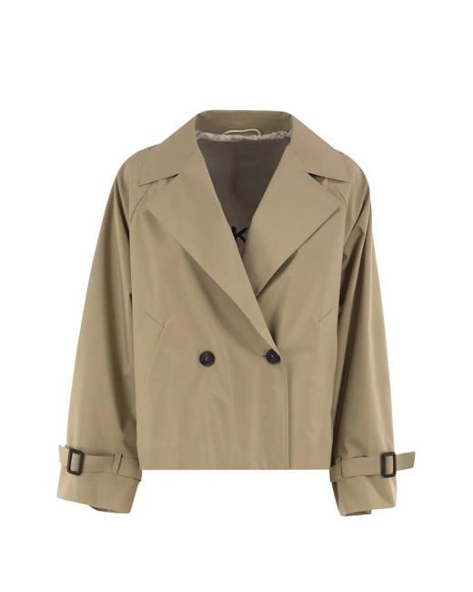 Weekend by Maxmara Natural Double-Breasted Cropped Jacket