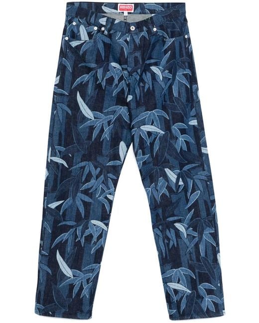 KENZO Blue Chiku-Rin Jeans for men