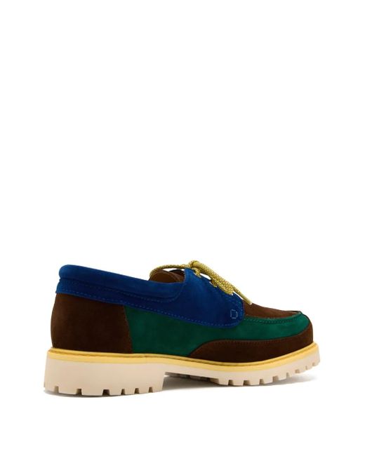 Casablanca Blue Hideki Boat Shoes for men