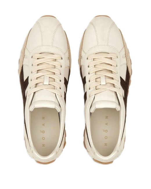 Hogan レザースニーカー Natural