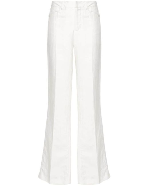 Zadig & Voltaire White Pistol Tailleur Straight-leg Trousers