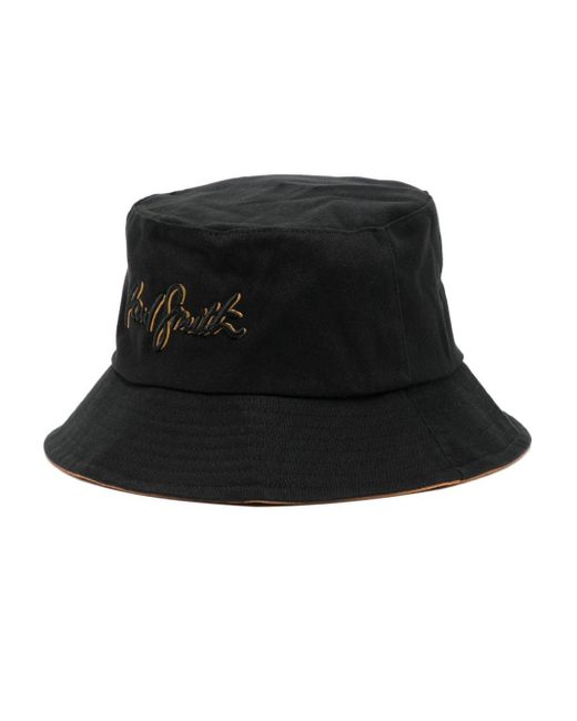 Paul Smith Black Shadow Logo Cotton Bucket Hat for men
