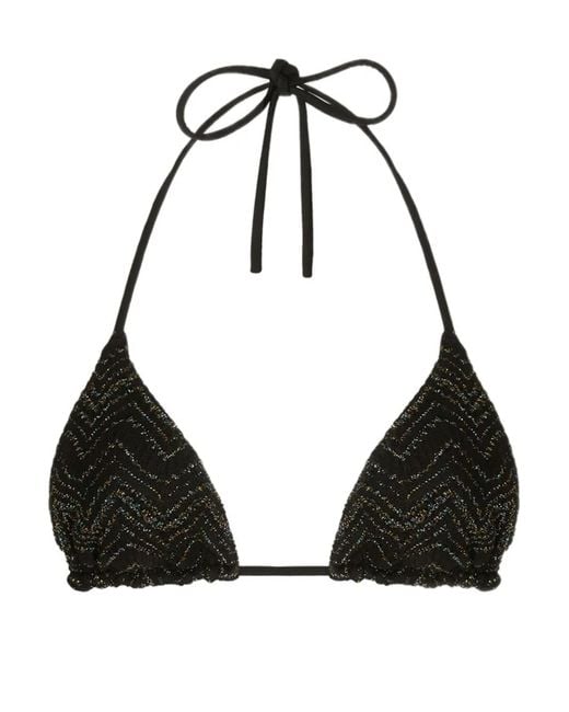 Missoni Black Zigzag-Knit Bikini Set