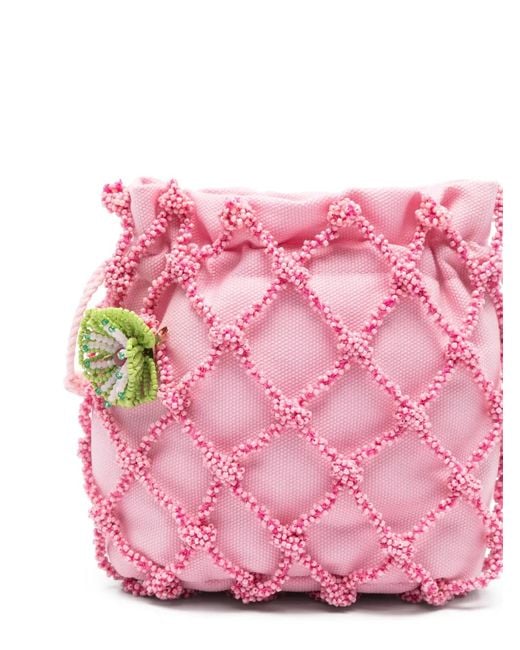 Sac À Bandoulière Selene Marea À Perles Rosantica en coloris Pink