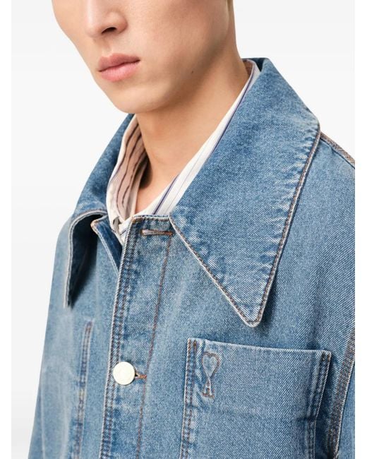 AMI Denim Jack in het Blue