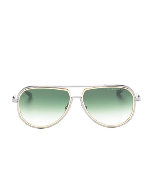 Dita Eyewear Green Outrcraft Pilot-Frame Sunglasses