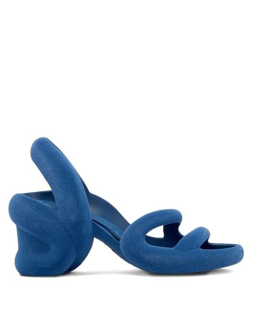 Camper Blue Kobarah Open-Toe Heeled Sandals