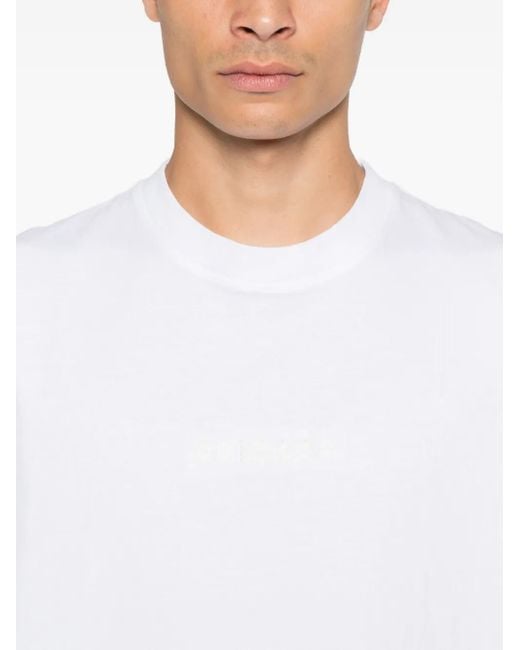 Axel Arigato White Threaded Cotton T-Shirt for men