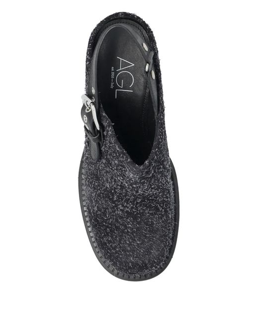 Agl Attilio Giusti Leombruni Black 85Mm Franky Buckle-Strap Mules