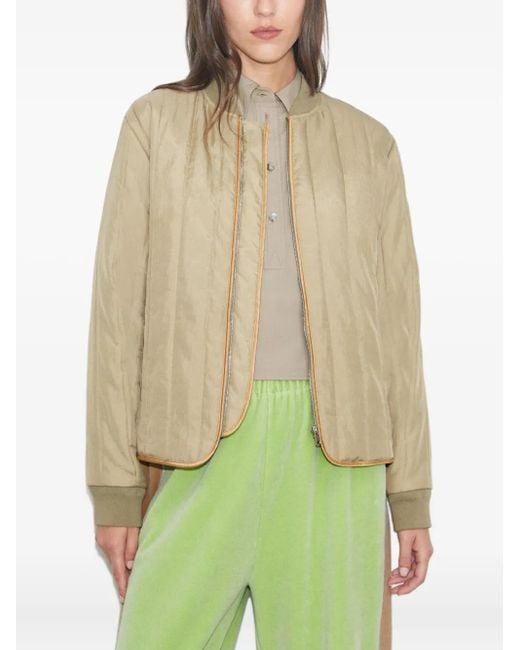 Tory Burch Natural Quilted Jacket