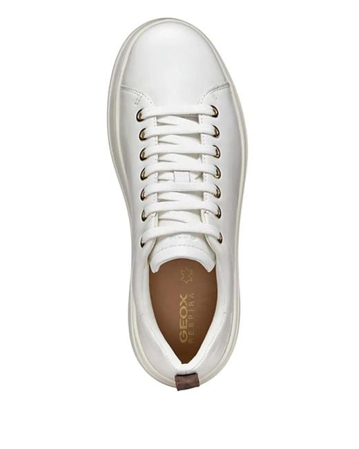 Geox Sneakers Met Plateauzool En Ringlets in het White