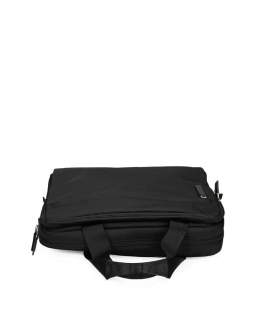 Calvin Klein Black Logo-Plaque Laptop Bag for men