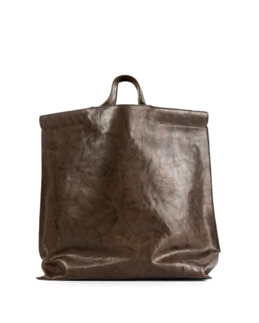 Bea Mombaers Brown L Shopper Leather Tote Bag
