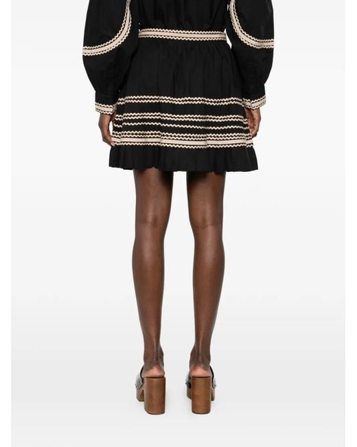 Ulla Johnson Black Adaleigh Mini Skirt