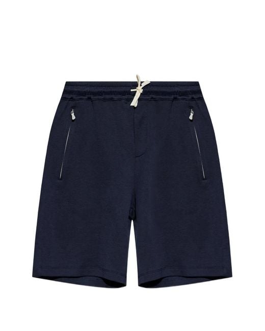 Pantalones Cortos De Chándal Con Cordones Eleventy de hombre de color Blue