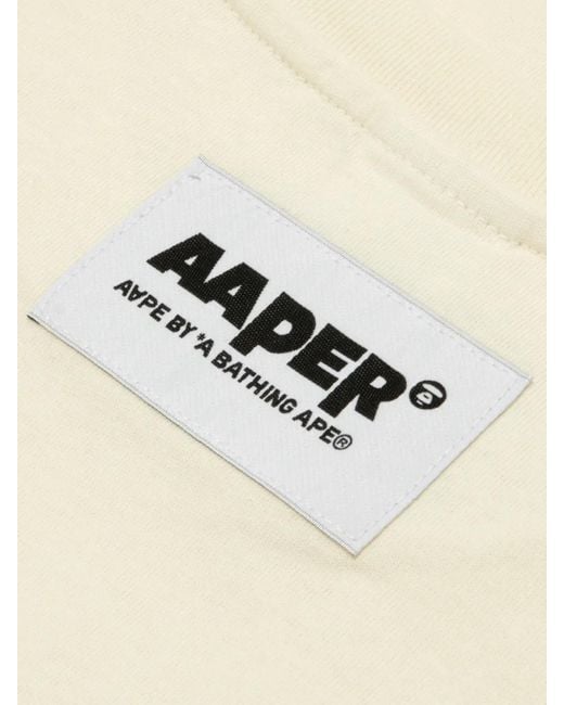 Aape By A Bathing Ape Natural Ice-Cream Graphic T-Shirt for men
