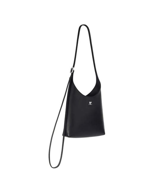 Courreges Black Small Melt Tote Bag