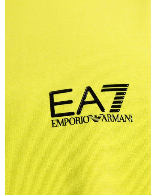 T-shirt à logo imprimé EA7 pour homme en coloris Yellow