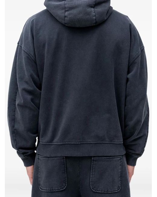 HUGO Blue Zip-Fastening Hoodie for men