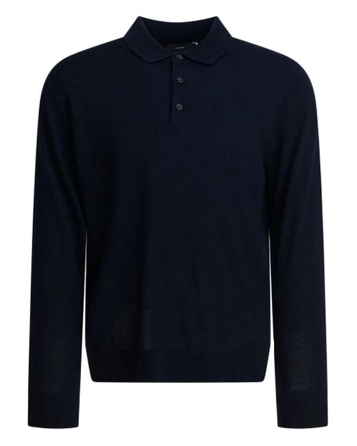 Vince Poloshirt Met Knopen in het Blue voor heren
