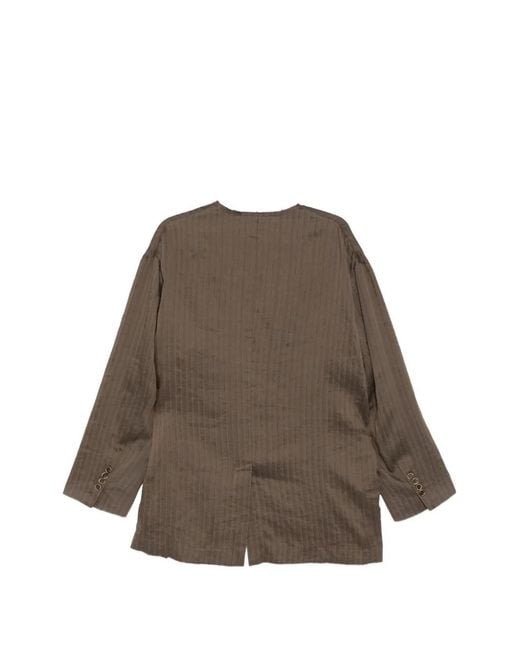 Uma Wang Brown Jui Single-Breasted Blazer for men