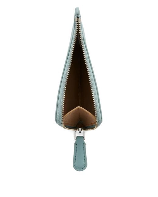 Marc Jacobs Blue The Coin Purse Zip Leather Wallet