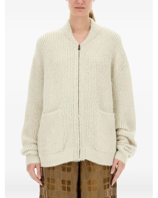 Uma Wang Vest Met Ritszak in het Natural