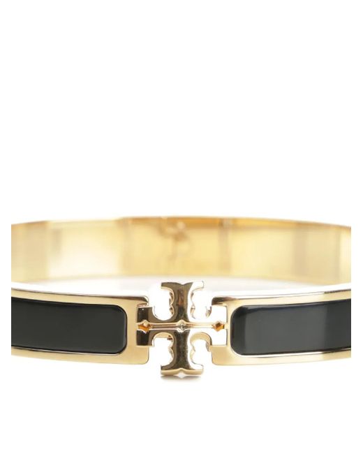Tory Burch White Kira Enamel-Detail Bracelet