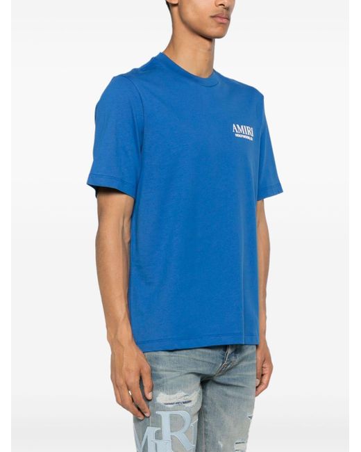 T-shirt Bones Stacked Amiri pour homme en coloris Blue