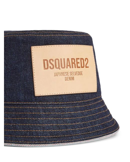 DSquared² Blue Denim Bucket Hat for men