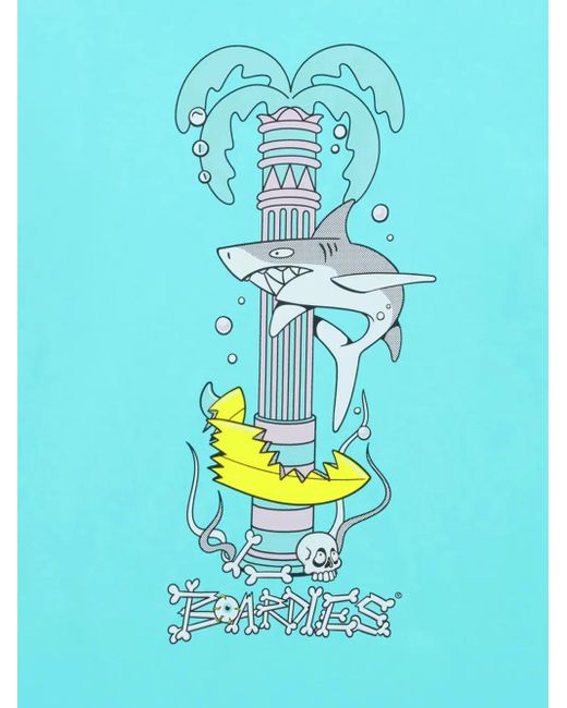 Boardies Blue Graphic-Print T-Shirt for men