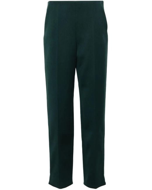 Giorgio Armani Green Straight-Leg Wool Trousers