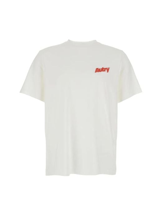 Autry White T-Shirt Crew Neck for men