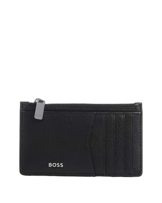 Boss Black Zip Card Holder for men