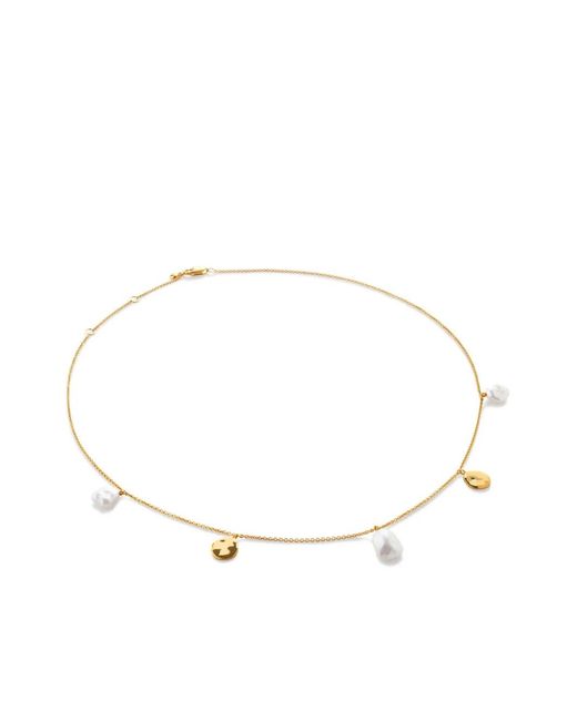 Monica Vinader Natural Capri Pearl-Embellished Necklace