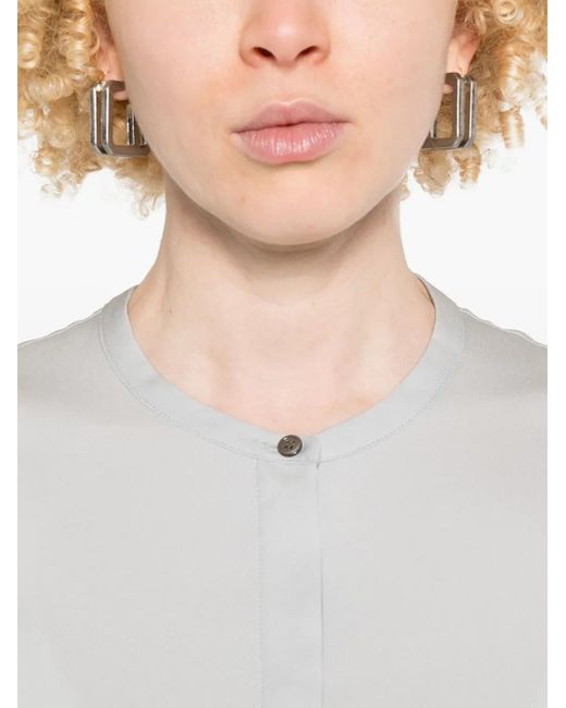 Theory White Modern Ggt Blouse