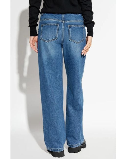 Moschino Blue Straight-Leg Jeans